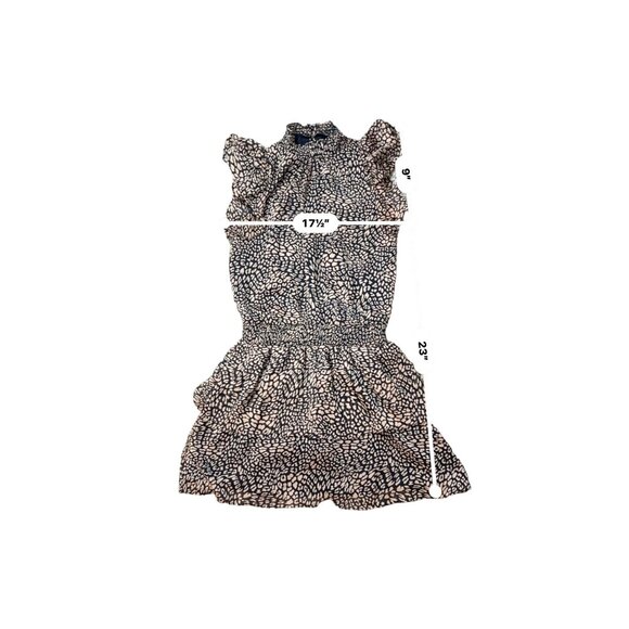 (5for $25) 1.STATE Smocked-Neck Leopard-Print Mini Dress Size Small - Picture 12 of 12